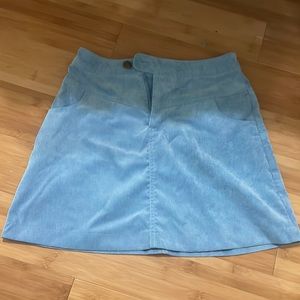blue corduroy skirt